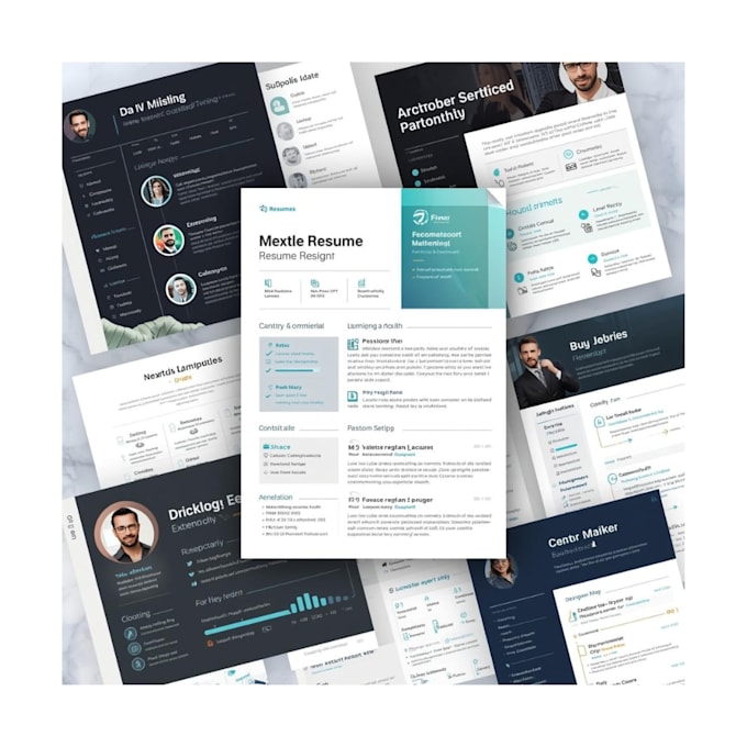 create a professional resume, CV