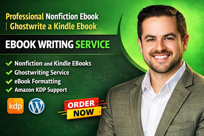 write a professional nonfiction ebook or ghostwrite a kindle ebook