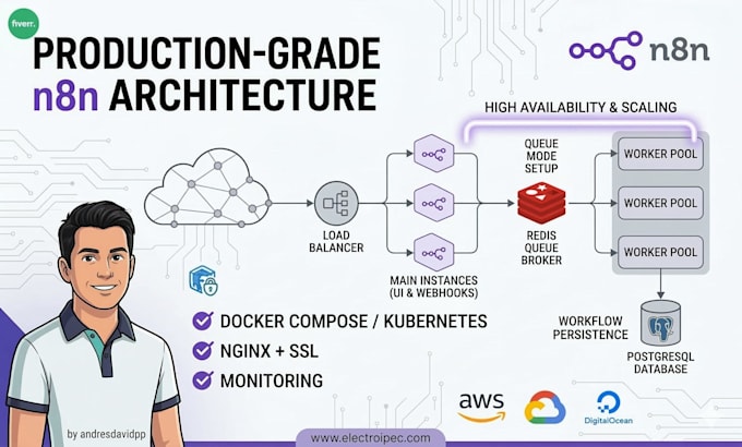 design and deploy your n8n self hosted infrastructure  l infra n8n autohospedado