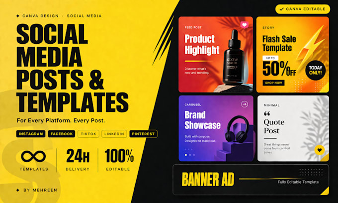 design canva social media templates and instagram posts
