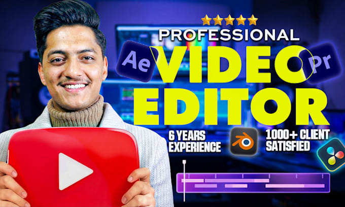 do professional youtube video editing for ads, vlogs, and more