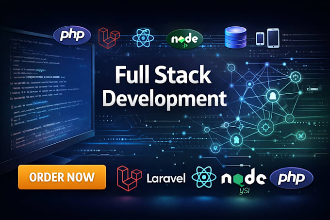 be your full stack web developer for PHP laravel react and node js