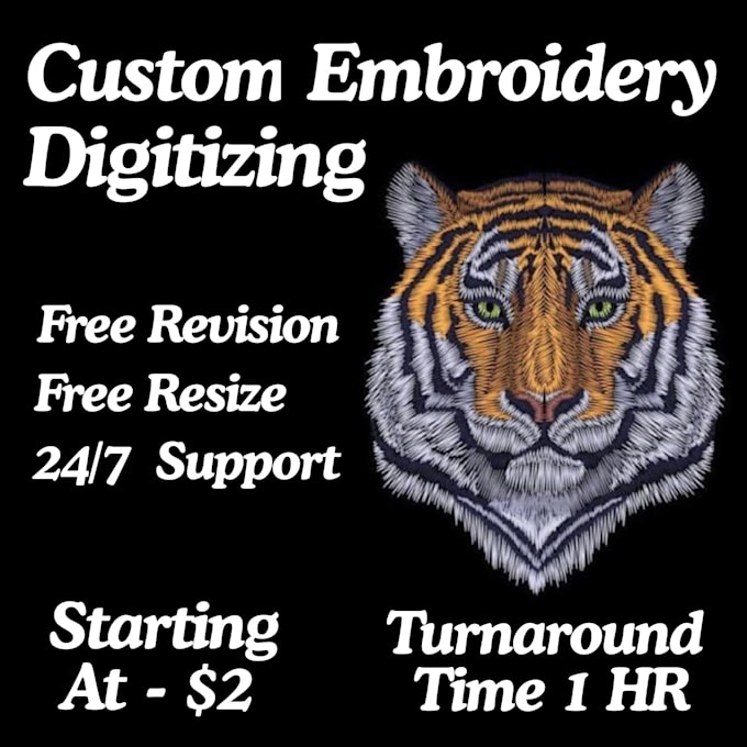 create custom embroidery digitizing logo dst pes emb