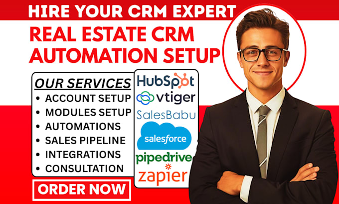 setup salesbabu pipedrive vtiger crm salesforces hubspot zapier integration