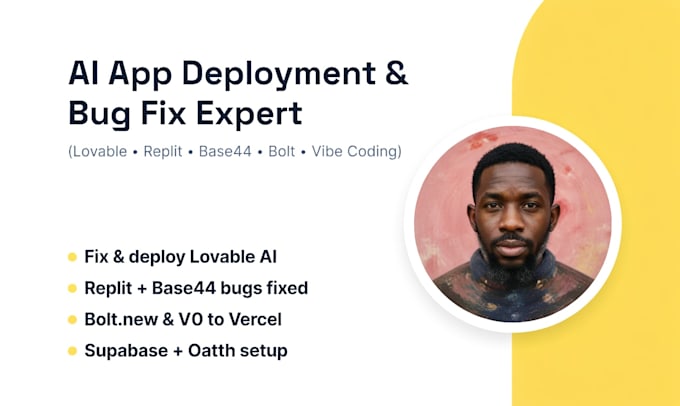 fix deploy lovable replit bolt lovable supabase rocket new v0 cursor ai base44