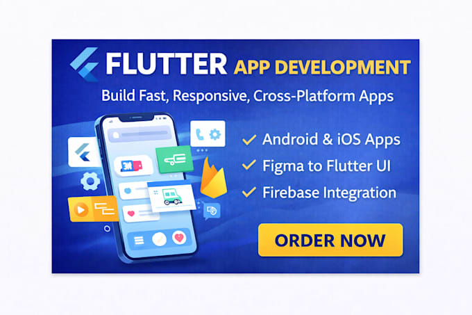 develop flutter app, flutter mobile app, flutter UI, firebase app