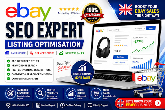 be your ebay store manager, product listing and customer support VA