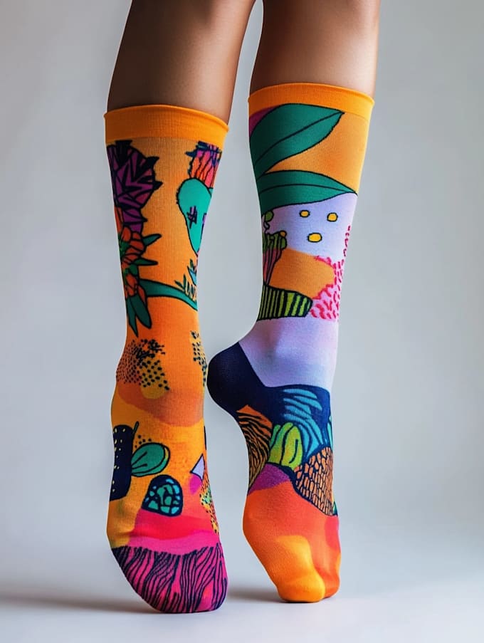 design custom and unique socks design
