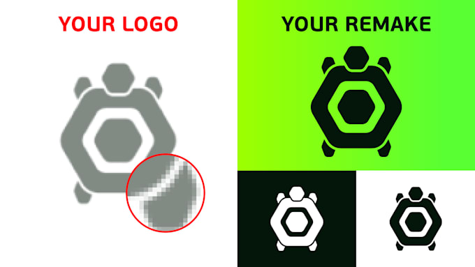restore your old logo, from pixels to vectors