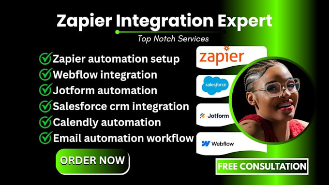 integrate zapier webflow jotform salesforce calendly openai twilio square gmail