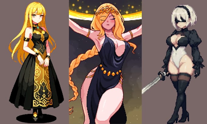 make pixel art character animation sprite sheet nsfw pixel art pixel background