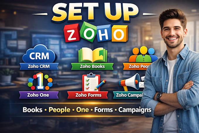 customize zoho CRM, books, forms, campaigns and automate workflows