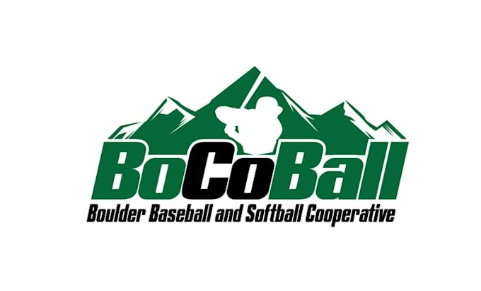 make boulder indoor baseball logo with softball cooperative