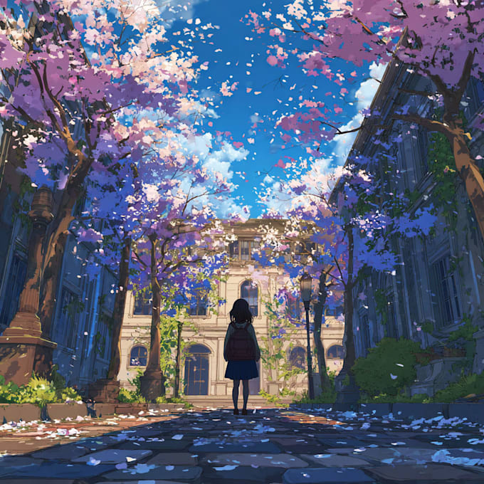 make anime background and environment
