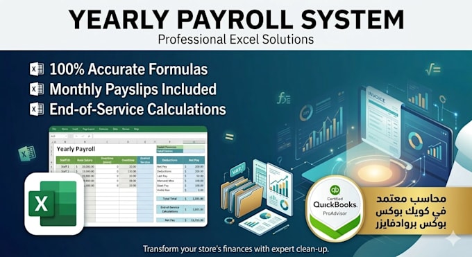 manage your yearly payroll and salary sheets in excel