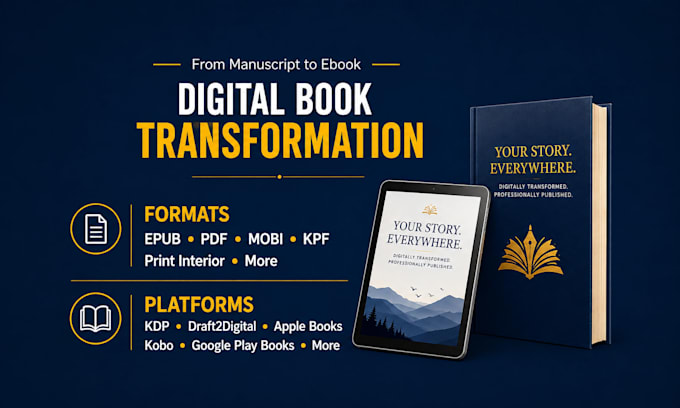 transform your manuscript into an ebook