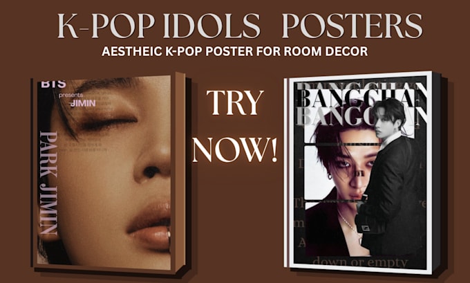 design you an aesthetic kpop idol posters
