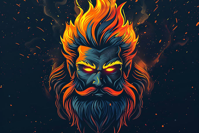 create vector character fantasy vector logo
