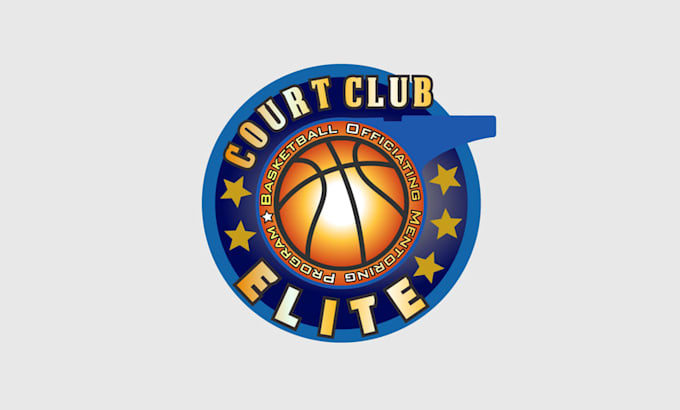 create a yet appealing logo for a basketball referee group