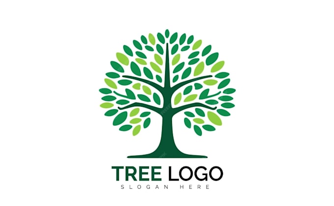 make awesome modern elegant tree service logo