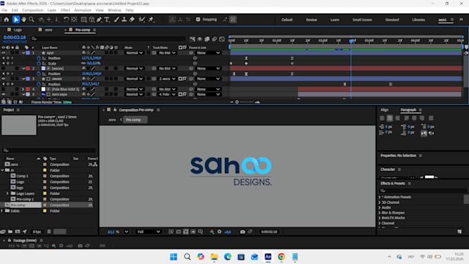 edit your 2d video template professionally