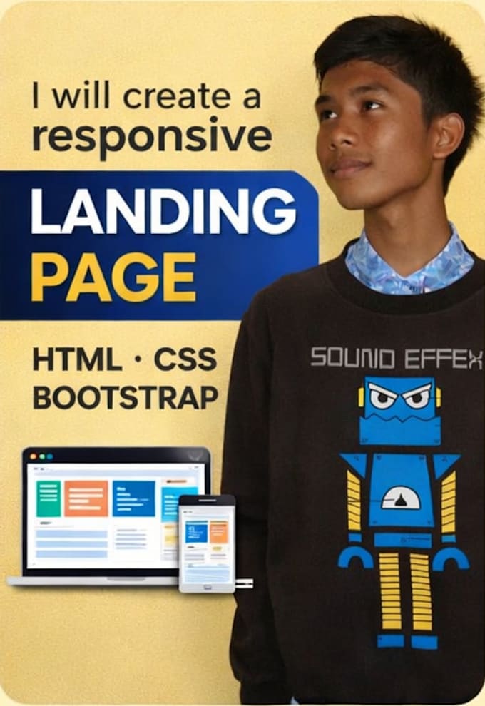 Crear una página de destino responsive usando html css