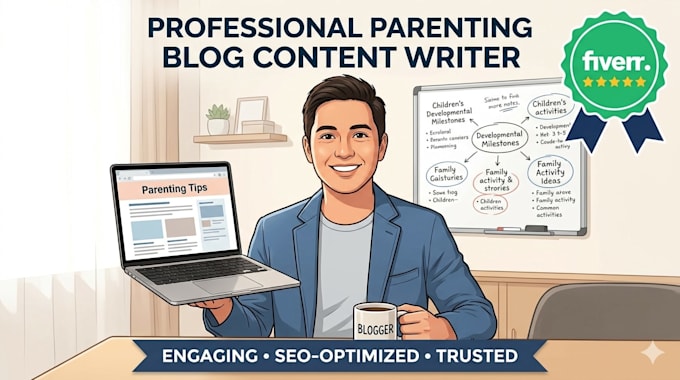 write SEO optimized parenting blogs, tips and articles