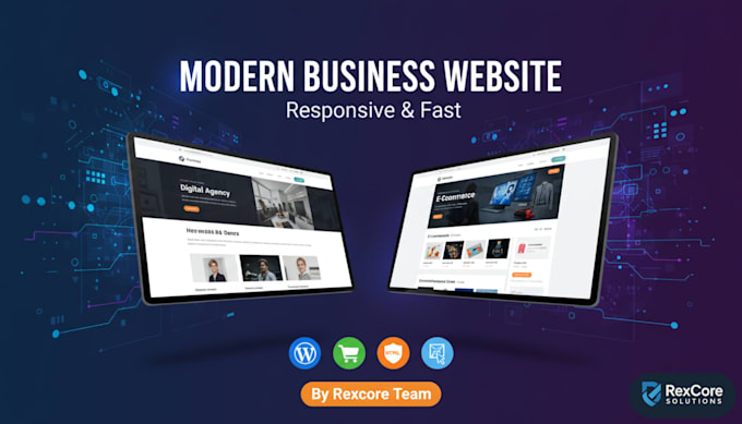 Design a modern responsive business website or landing page by Rex_core ...