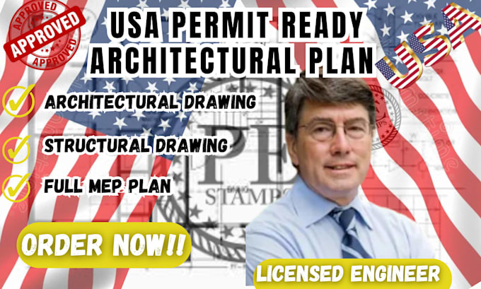 full permit set ,licensed engineer, california permit, structural details,tx, nc