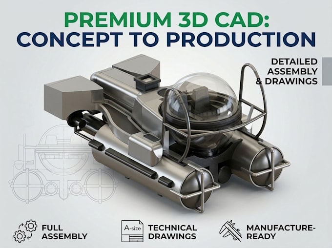 do product design and 3d cad design using fusion360
