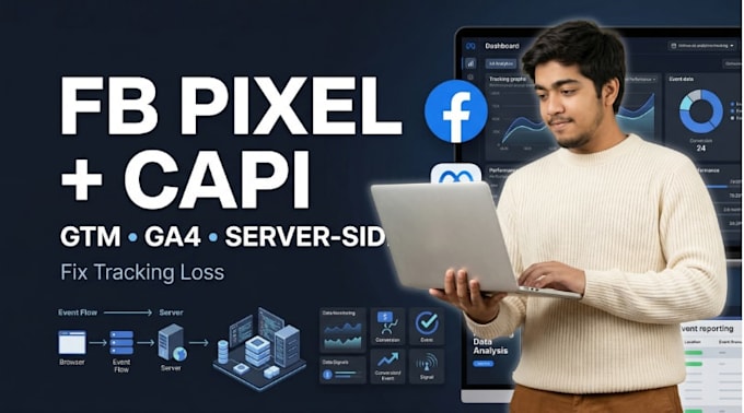 setup server side tracking with GTM for facebook google and tiktok