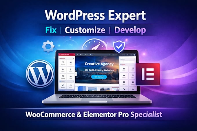 fix wordpress woocommerce issues customize elementor pro develop your website