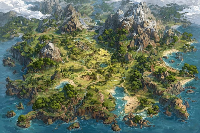 draw a professional fantasy map for your novel or tabletop rpg