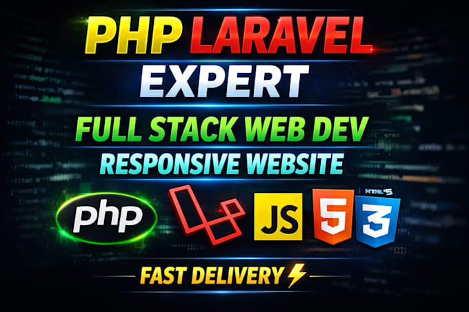 build responsive website with PHP laravel, js, bootstrap