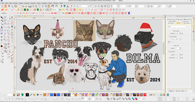 Convert your pet dog cat into embroidery digitizing with an hour by ...