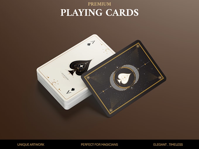 design unique custom playing cards, card game and board game