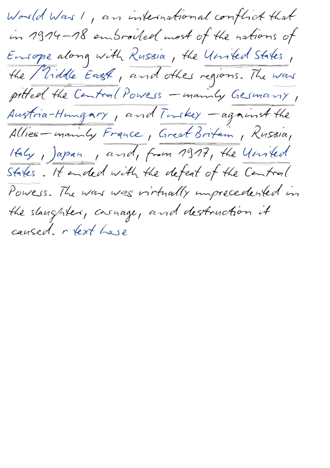 do all type of hand written work like letters , notes, assignment