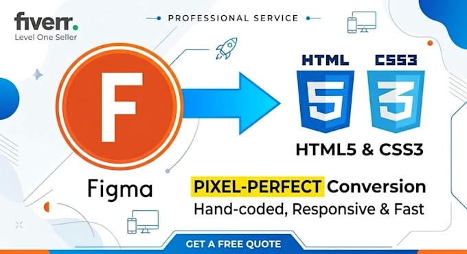 convert figma to webflow or HTML CSS responsive landing page