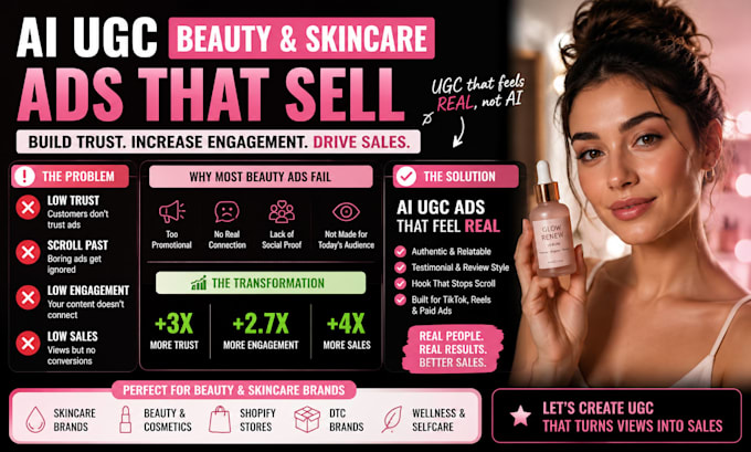 create ai ugc beauty and skincare video ads to boost trust engagement and sales