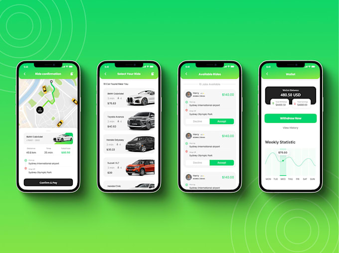 develop taxi booking app, uber clone app, bolt app, cab app, logistic app