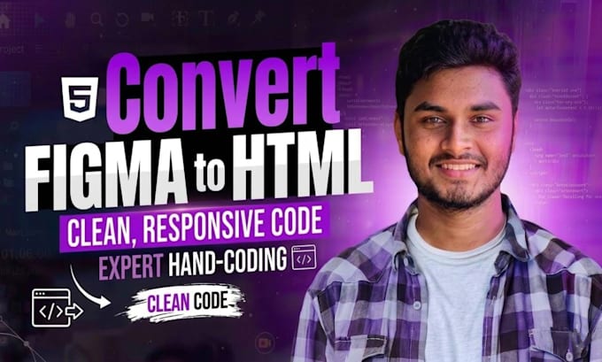 convert figma to HTML, PSD to HTML, xd to HTML with bootstrap or tailwind CSS