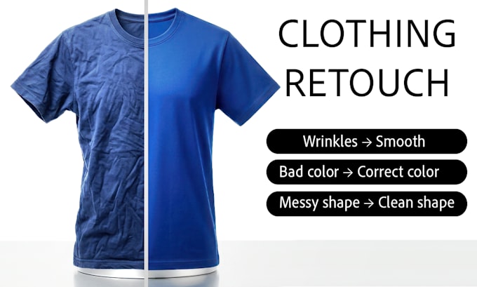 do professional clothing photo retouching for ecommerce