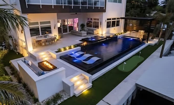 do 3d landscape design, backyard, garden, patio, pool and realistic 3d rendering