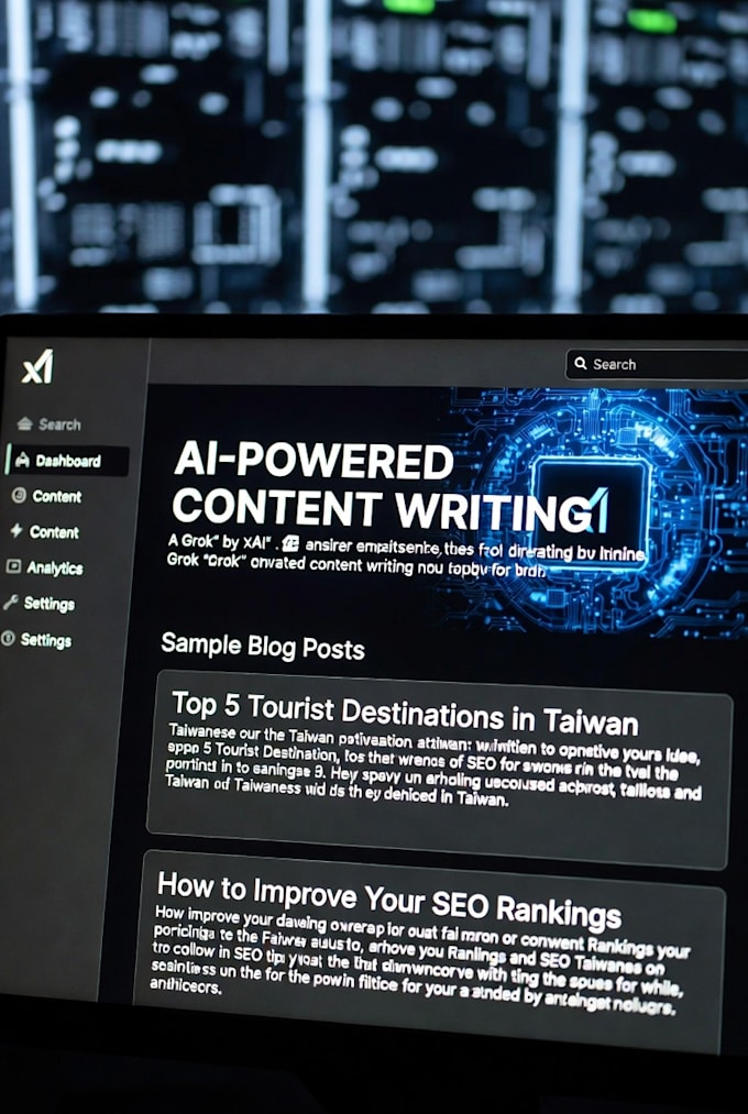 Ai powered content writer ,grok xai specialist , seo blogs , viral x ...