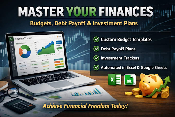 create personal budgets, debt payoff plan and investment plans