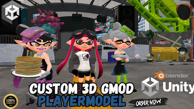 create, edit or port custom gmod playermodel, gmod map, vrchat avatar, sfm, mmd