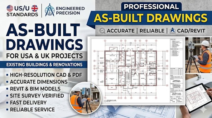 accurate as built drawings from redlines or markups