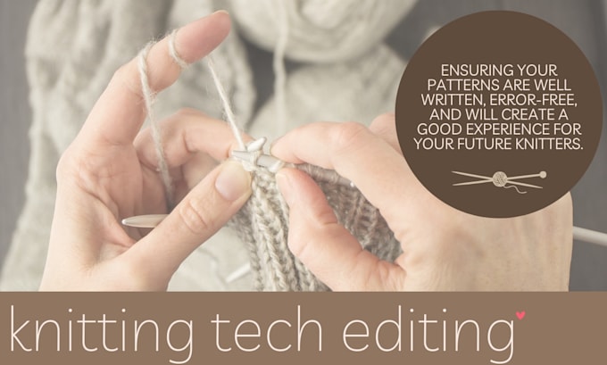 tech edit your knitting pattern