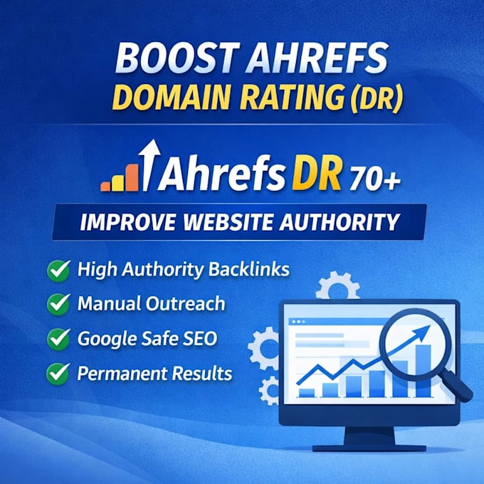 increase your ahrefs domain rating DR with powerful SEO backlinks