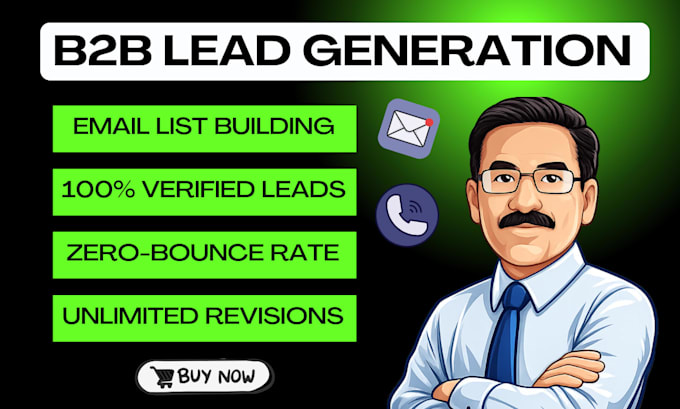 provide b2b lead generation and email list building service